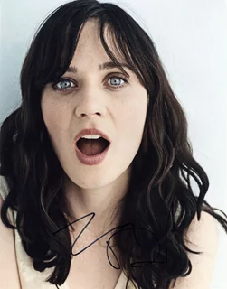 Zooey Deschanel autograph