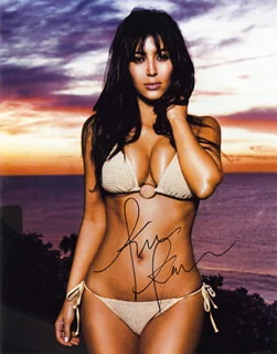 Kim Kardashian autograph