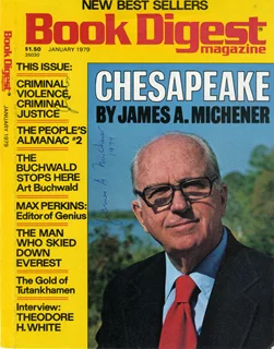 James A. Michener autograph