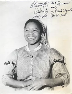 Butterfly McQueen autograph