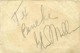 Glenn Miller autograph