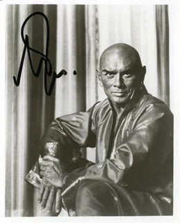 Yul Brynner autograph