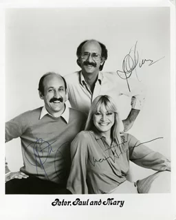 Peter, Paul and Mary autograph