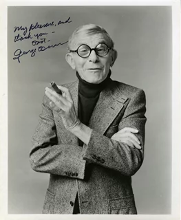 George Burns autograph