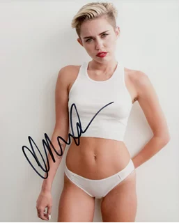Miley Cyrus autograph