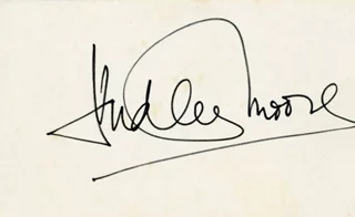 Dudley Moore autograph