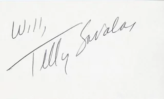 Telly Savalas autograph