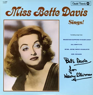 Bette Davis autograph