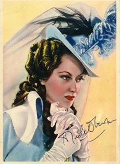 Merle Oberon autograph