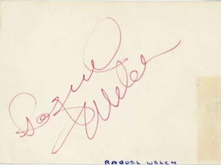 Raquel Welch autograph