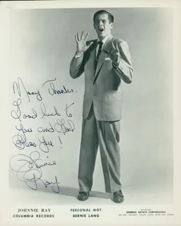 Johnnie Ray autograph
