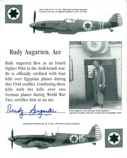 Rudy Augarten autograph