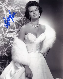 Sophia Loren autograph
