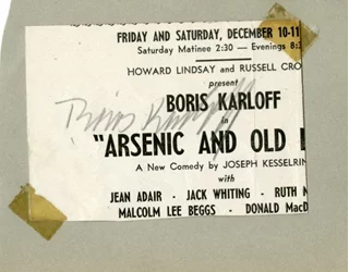 Boris Karloff autograph