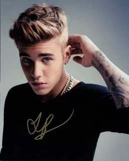 Justin Bieber autograph