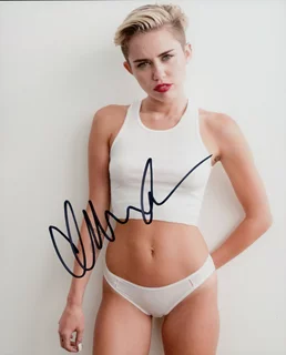 Miley Cyrus autograph