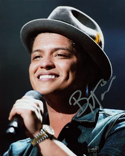 Bruno Mars autograph