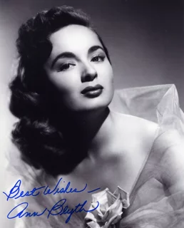 Ann Blyth autograph