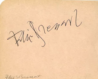 Felix Bressart autograph