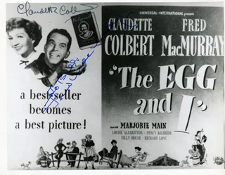 The Egg and I autograph