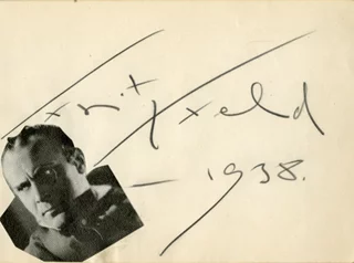 Fritz Feld autograph