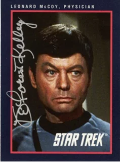 Deforest Kelley autograph
