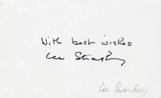 Lee Strasberg autograph