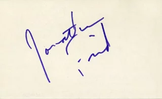 Jonathan Frid autograph