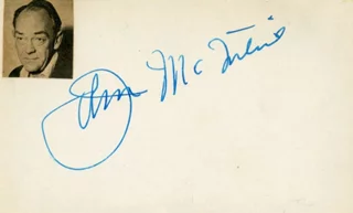 John McIntire autograph
