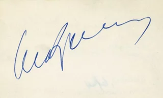 Oskar Werner autograph