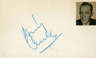 Bing Crosby autograph