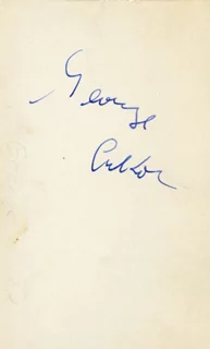 George Cukor autograph