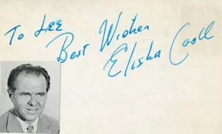 Elisha Cook autograph