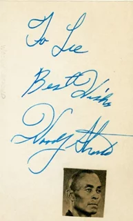Woody Strode autograph