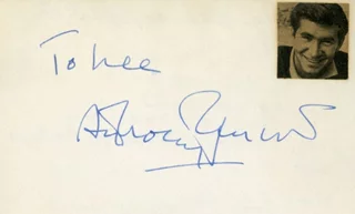 Anthony Perkins autograph