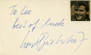 Horst Buchholz autograph