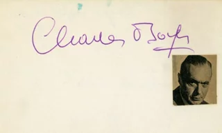 Charles Boyer autograph