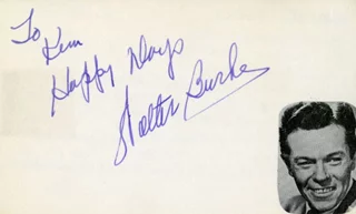 Walter Burke autograph