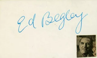 Ed Begley autograph