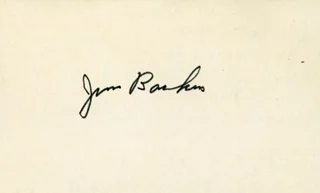Jim Backus autograph