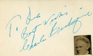 Charles Bickford autograph