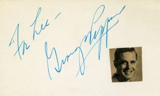 George Peppard autograph