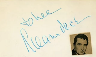 Gregory Peck autograph