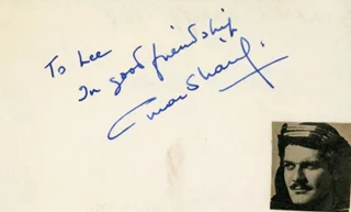 Omar Sharif autograph