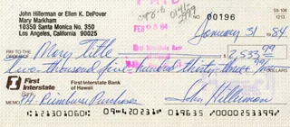 John Hillerman autograph