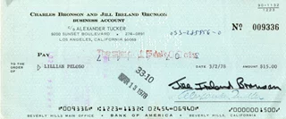 Jill Ireland autograph