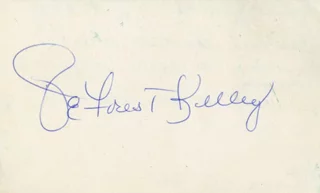 Deforest Kelley autograph