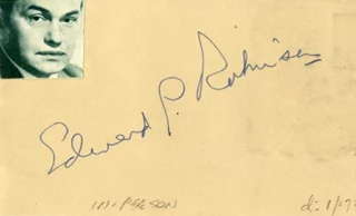 Edward G. Robinson autograph