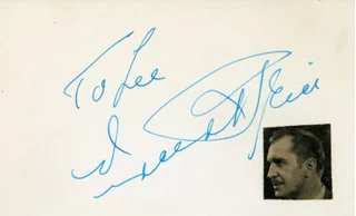 Vincent Price autograph