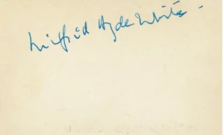 Wilfrid Hyde-White autograph